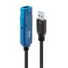 LINDY 43158 8m USB 3.0 Active Extension Pro, Supports the Full USB 3.0 SuperSpeed bandwidth for speeds of 5Gbps, Easy to use, Connects to the device's existing USB cable (2m maximum), 2 Year Warranty