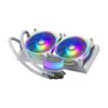 Cooler Master MasterLiquid ML240 Illusion White Edition Universal Socket 240mm PWM 1800RPM Addressable Gen 2 RGB LED AiO Liquid CPU Cooler with Wired ARGB Controller