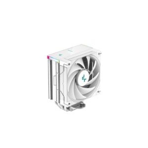DeepCool AK400 Digital CPU Cooler, White, 1x 120mm Fan, Single Tower, ARGB, 4x Direct Touch Copper Heatpipes, Intel/AMD