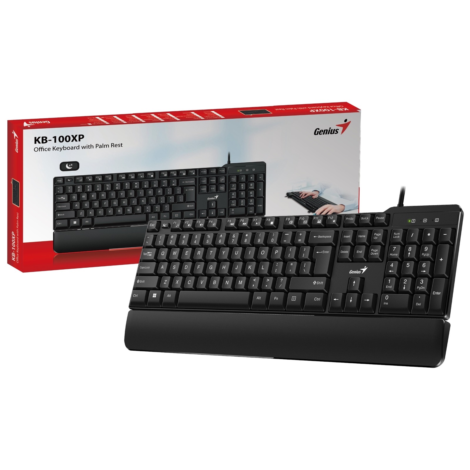 Genius KB-100XP Wired, USB Plug and Play, 12 Multimedia Function Keys ...