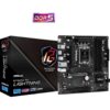 ASRock B760M PG LIGHTNING Motherboard, Intel Socket 1700, Supports 12th/13th Gen, DDR5, 1x PCIe 5.0 x16, 1x M.2 Socket, 1x HDMI Port, 1x DisplayPort 1.4, 1x USB 3.2 Gen1 Type-C Port, 3x USB 3.2 Gen1 Type-A Ports, 2x USB 2.0 Ports, 1x RJ-45 LAN Port