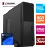 Small Form Factor - Intel i3 12100 Quad Core 8 Threads 3.30GHz (4.30GHz Boost), 8GB Kingston RAM, 500GB Kingston NVMe M.2,DVDRW Optical, with Windows 11 Pro Installed - Small Foot Print for Home or Office Use - Pre-Built PC